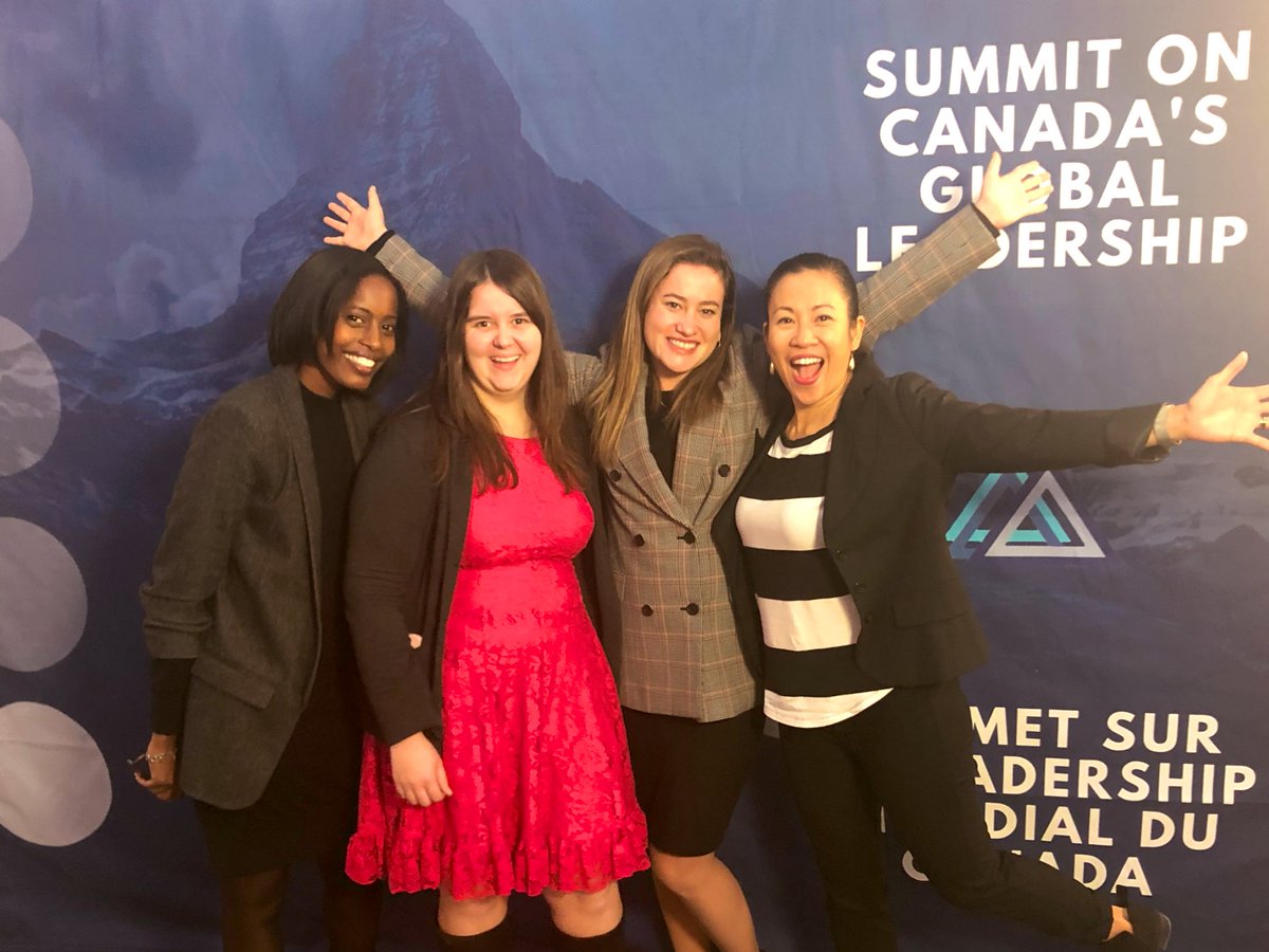 These ladies have been my rock in the las few weeks! I’ve been so lucky to work with incredible colleagues and friends for #LeadershipCAN2019 ! Thank you! <a href="/GlobalSummitCAN/">Summit on Canada's Global Leadership</a> @CCCICCIC @LaurenVantelli @monamurango