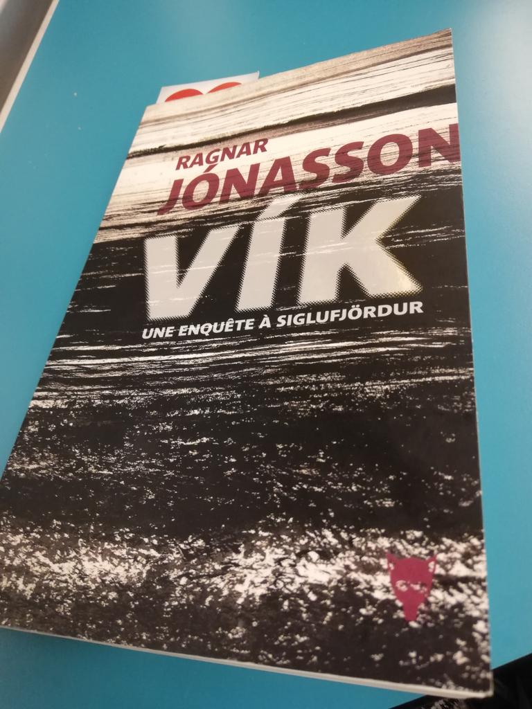 Petite découverte littéraire du soir et retour en Islande en pensée #vik #ragnarjonasson #icelandicbook