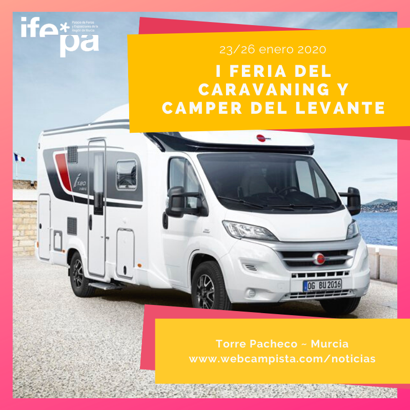 I Feria del Caravaning y Camper del Levante. Tendrá lugar entre los días 23 y 26 de enero de 2020. Para más información, entra en noticias webcampista o bien haz clic en el siguiente enlace: webcampista.com/foro/threads/i…