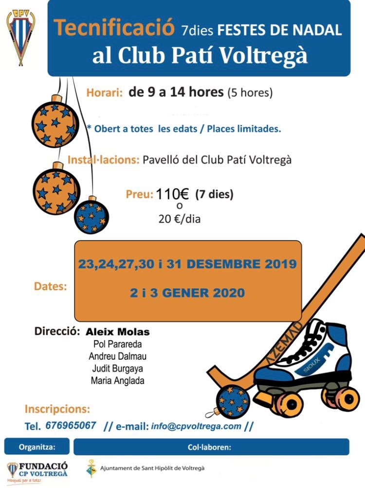 🔵⚪️ T’ agrada l’hoquei? I el Nadal? 
Doncs vine amb nosaltres , t’ho passaràs molt bé aquestes festes !!!
(Amb jugadors i jugadores d’ OKlliga)
Vens? 😉 ⚪️🔵