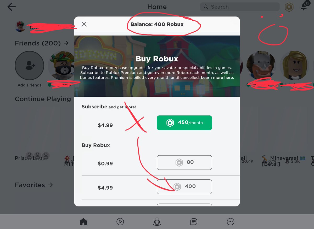 You got 400 robux! - Roblox