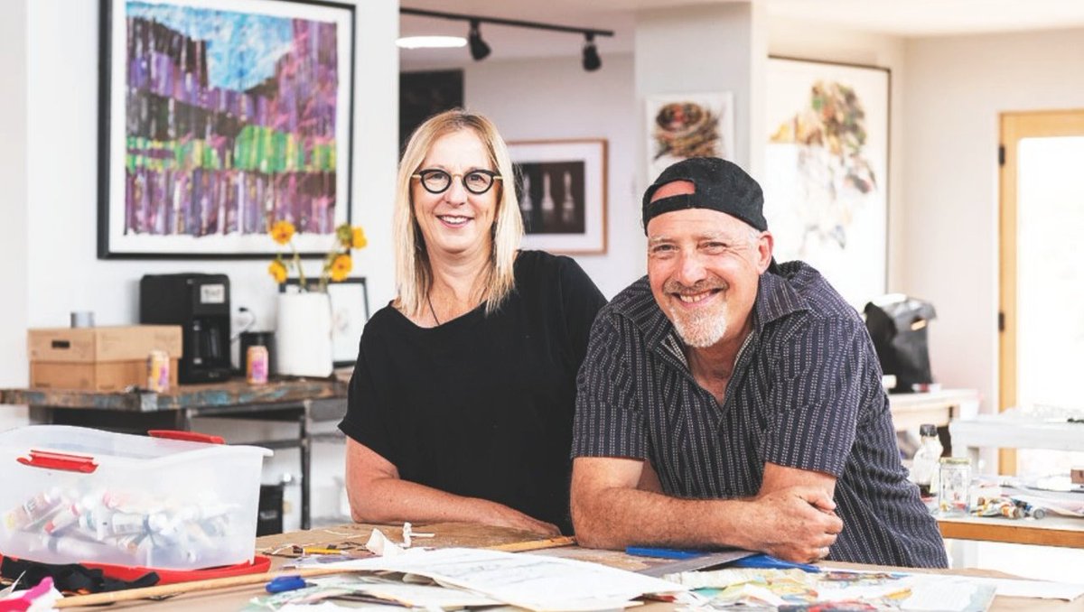 SantaFeTrend's tweet photo. "[Around John Stern and Kate Rivers'] studio are ambulatory spaces, including a printing press and a with a reading room that follows the original elevation of the land."

Story by Christina Procter

Photos: Douglas Merriam

#trendmagazine #santafearts #santafeartists https://t.co/dQQBmMhaO7