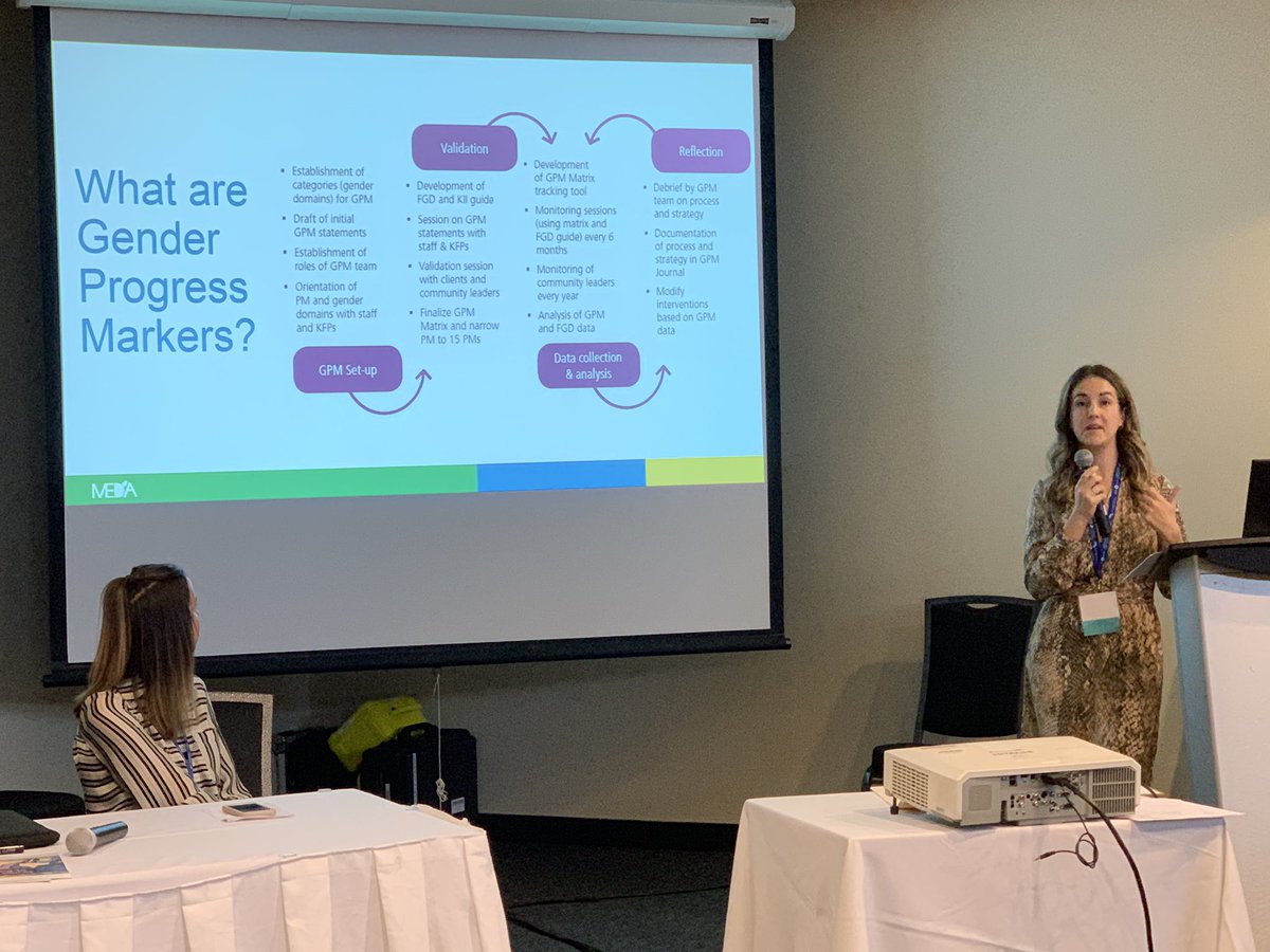 Calais Caswell, gender #equality #expert at  <a href="/medadotorg/">MEDA</a>, discusses #Gender Progress Markers with the crowd at <a href="/GlobalSummitCAN/">Summit on Canada's Global Leadership</a> #WEE
#LeadershipCAN2019