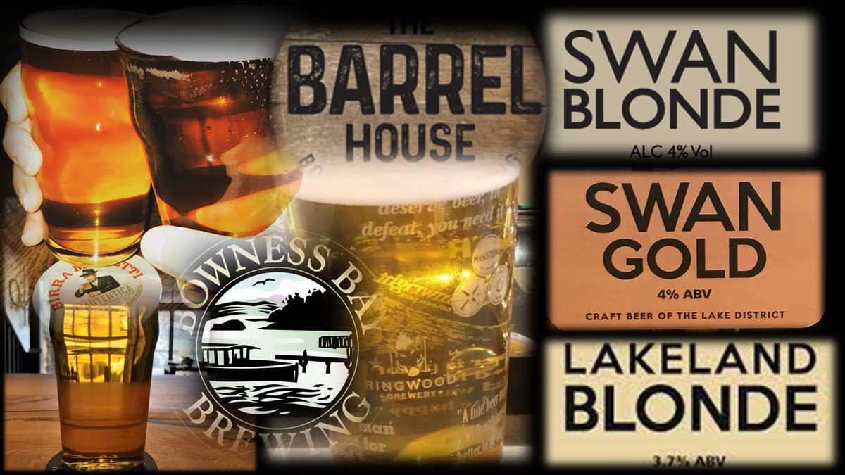 BownessBayBrews's tweet photo. #SwanBlonde #SwanGold and #LakelandBlonde are fantastic #SessionBeers that are proving incredible popular at The Barrel House  in #Kendal #Cumbria. Ask your local #pub to start stocking these fantastic #beers from @BownessBayBrews https://t.co/X6Z6nUekqT