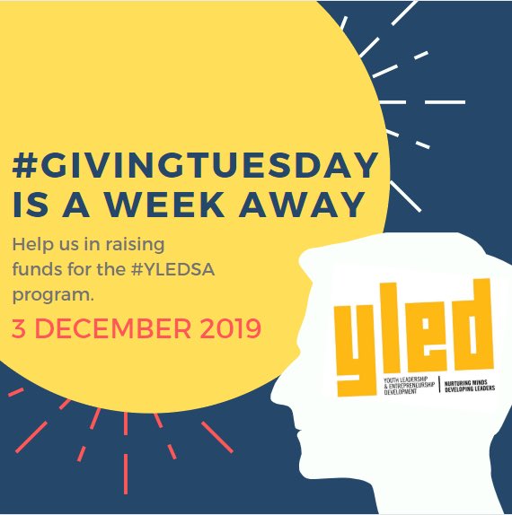 yledsa's tweet photo. #GivingTuesday #YLED2019 https://t.co/MonLyruWqm