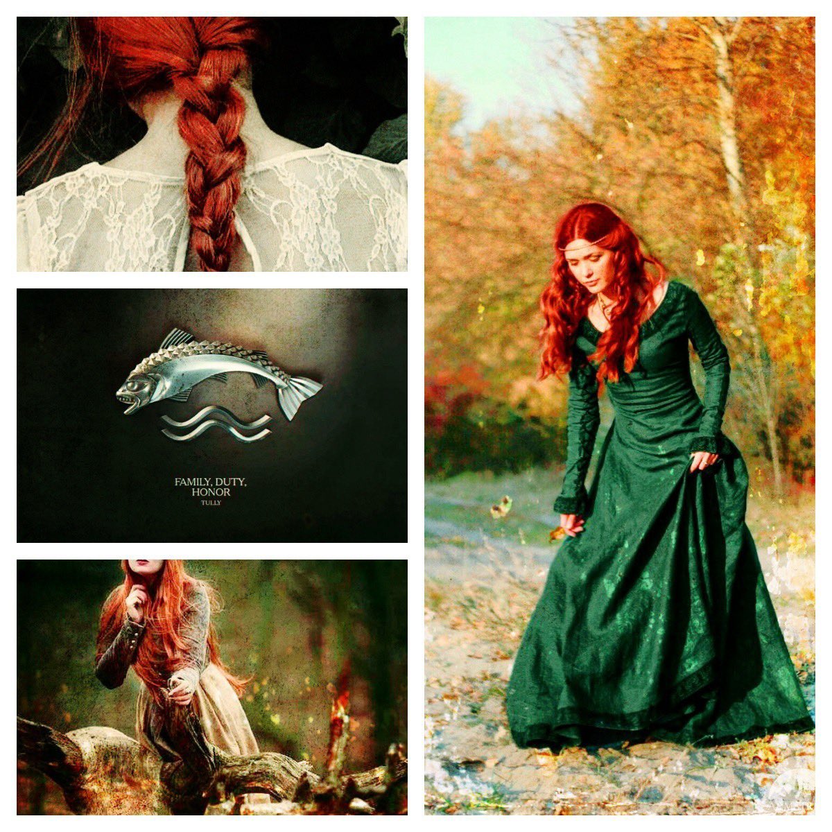 “I often think of my childhood in Riverrun, before everything changed. 

The forests and the meadows, green and vibrant with life. 

The light was golden and I was full of hope. 

The future was like a smooth road.”