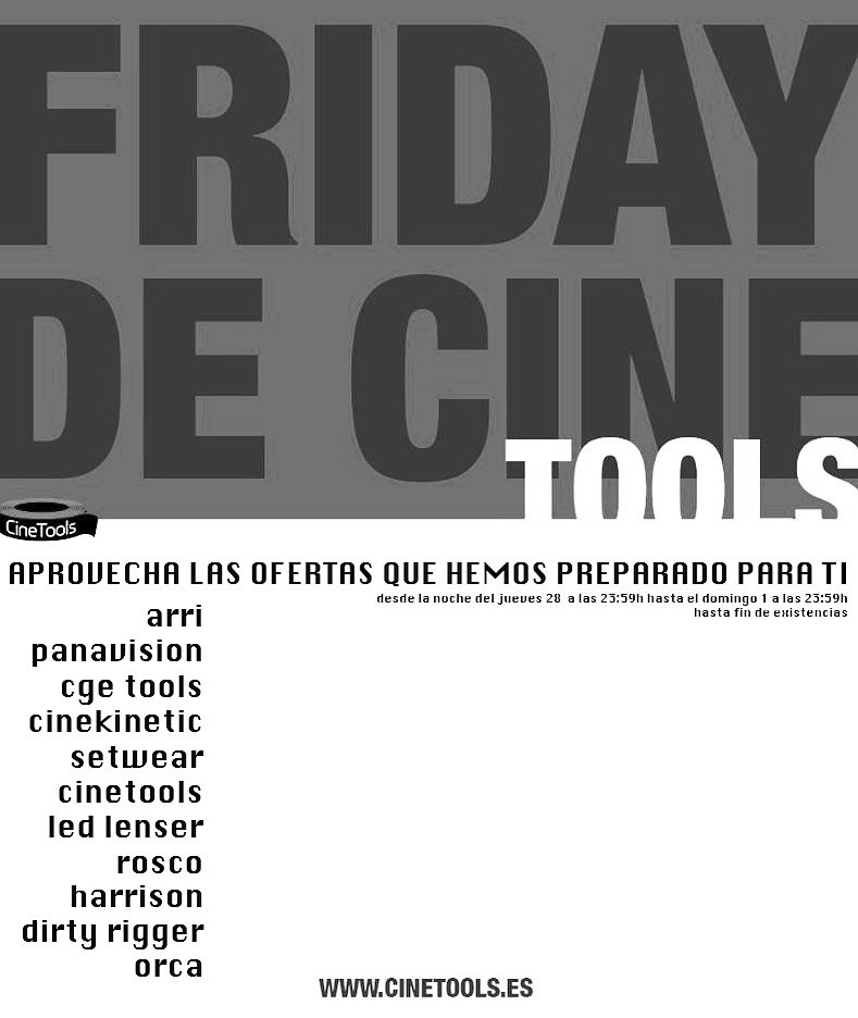 cine_tools's tweet photo. Llega nuestro BF! Desde esta noche hasta el domingo... Navegad por las marcas que os contamos en la imagen y descubriréis las ofertas! #blackfriday #cinetools #cameracrew #filmcrew https://t.co/kEIchF67Ku