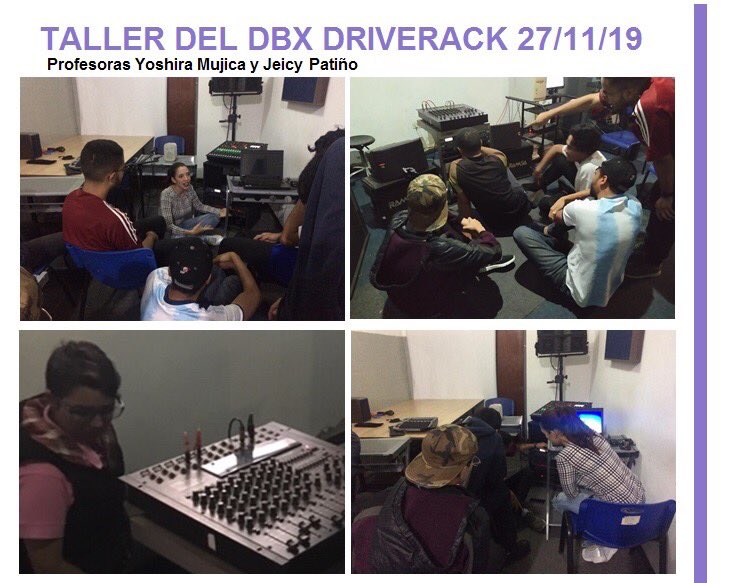 escuelaes2a's tweet image. Fue todo un éxito el Taller de #driverack de @dbxpro en la ES2A.