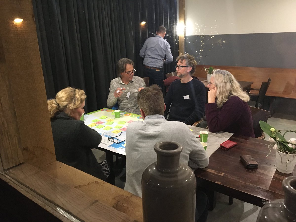 Vanavond starten we in ⁦<a href="/aaenhunze/">gemeente Aa en Hunze</a>⁩ met het traject om te komen tot een lokaal sport- en beweegakkoord! Bijna te weinig ruimte op de placemats voor ambities en ideeën 👍🏻...
