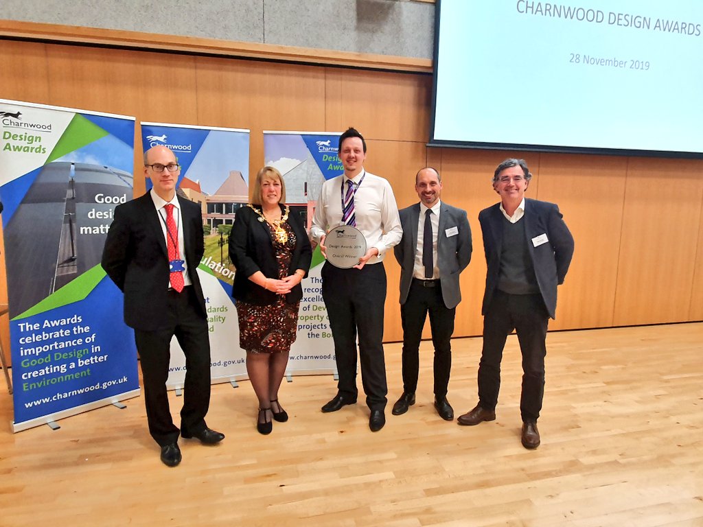 CharnwoodBC's tweet photo. The overall winner of the evening is @lborouniversity Student Village because of the contribution is makes to place-making sustainability and wellbeing. https://t.co/EbLKC0SbpZ
