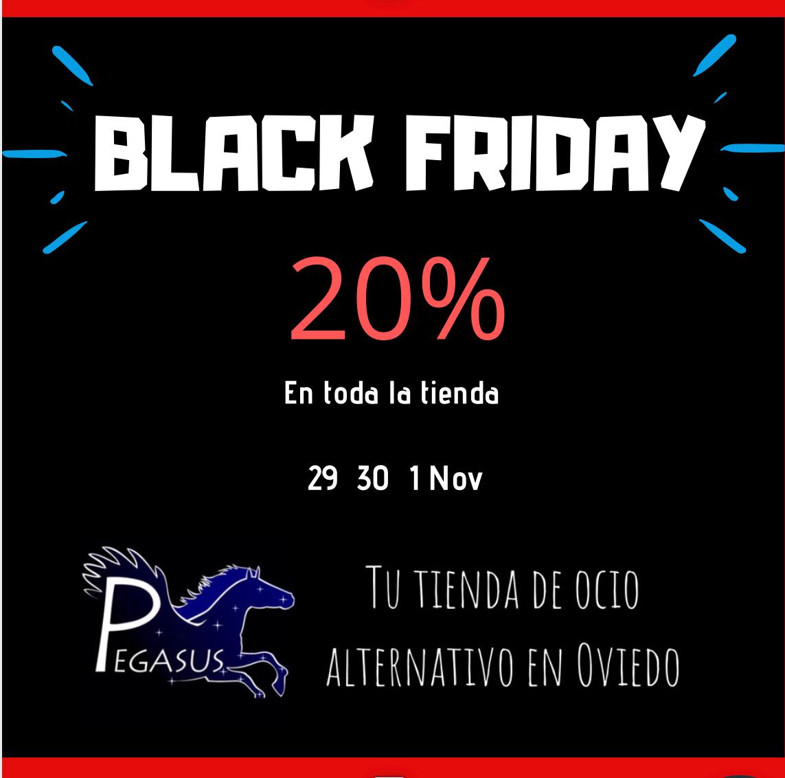PegasusOviedo's tweet photo. Por petición popular este año nos sumamos al Black Friday con un suculento descuento durante todo el fin de semana https://t.co/tO1MBysGwy