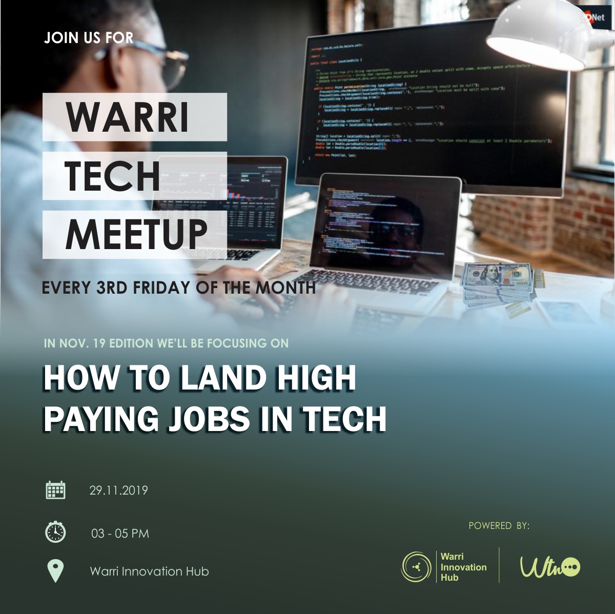 okoropaul's tweet photo. 📣ATTENTION!⚠️📢ATTENTION!! ⚠️⚠️ Can all my amazing Warri #techies please stand up?🕵️♂️The long awaited #tech #meetup is finally here. Let's turn up en masse tomorrow for this👇Nov.2019 edition of the #WarriTechMeetup happening at the @warritechhub between 3-5pm. It's gonna be 💪🔥 https://t.co/0MKoxBIahI