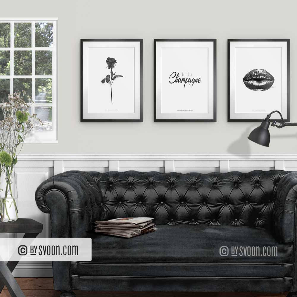 BySvoon's tweet photo. #BlackRose (left) #ButFirstChampagne (middle) #BlackKiss (right) #Prints Handwriting, #InteriorInspiration, #Motivational #Typography #ArtPrint, #Rose #Lips #DigitalPainting #Gift https://t.co/G9yyxn3Ms6 #Fashion #bySvoon #FinePrints #simpledoesit #Xmas #ChristmasGift https://t.co/rQagL4V99P