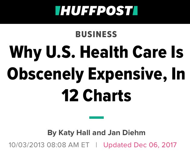 THEN the deductible finally kicks inBut she pays another 10% up to $4,500 total They ALWAYS HIT $4,500 And it’s US healthcare Boris & Trump will force us to buy- some of the most expensive in the west.The Huff Post has called it ‘obscenely expensive’.