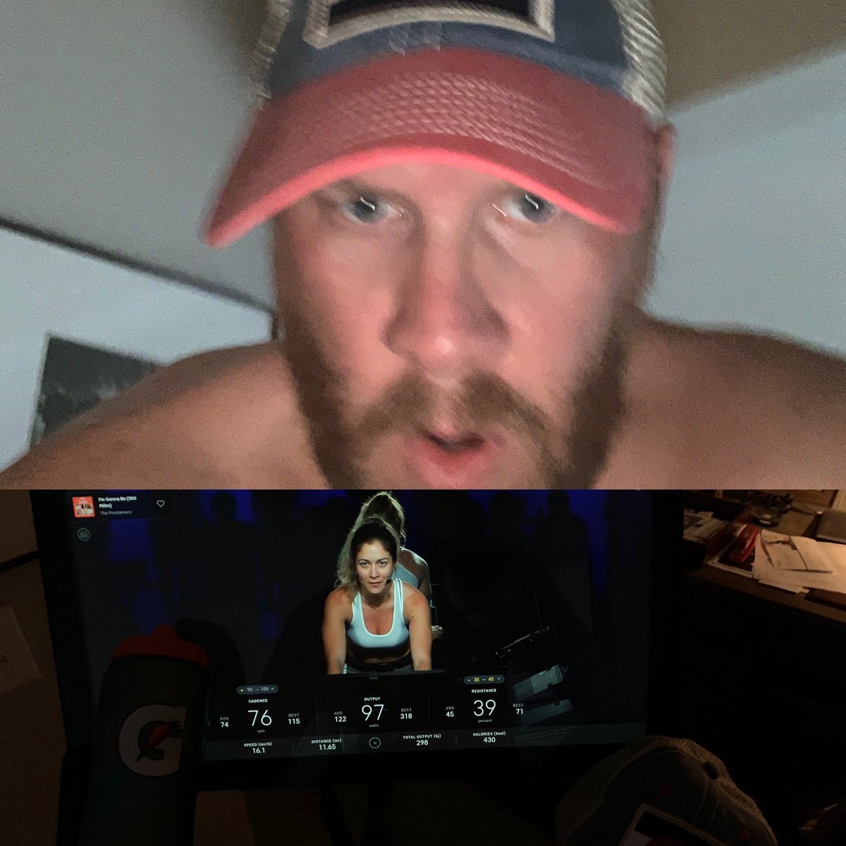 gazellewc's tweet photo. Thanks @emmalovewell for a #kickass 45 mins. @onepeloton 90s hits ride #Thanksgiving workout! #TimeforTurkey https://t.co/2zwuu0OJ1m