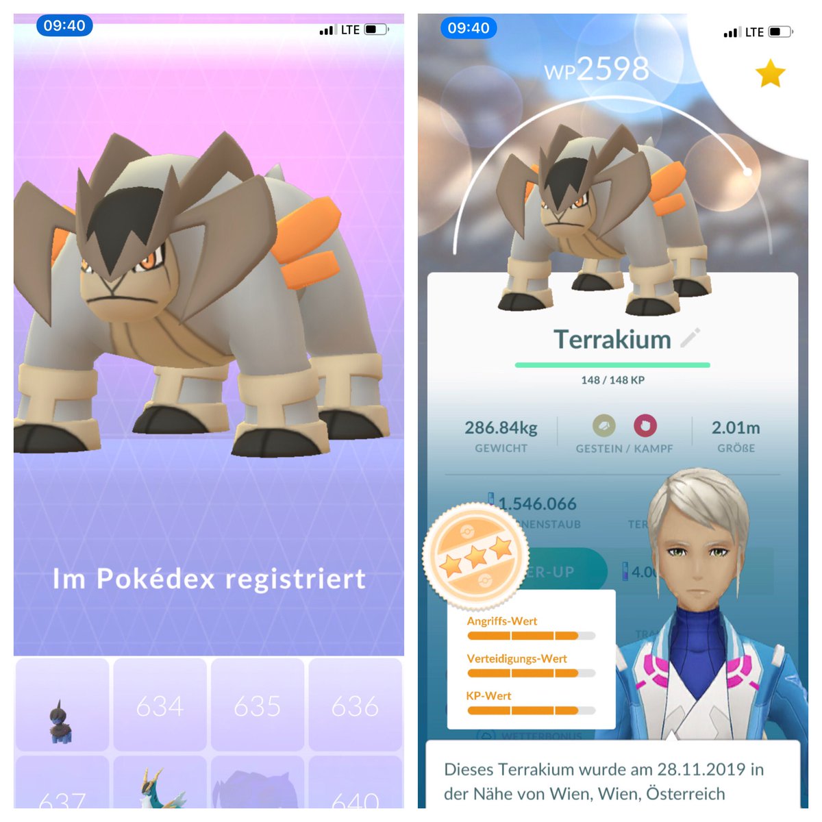 Mausmaus1976's tweet photo. Mit 3 Kollegen geschafft 🤗
Neuen Pokedex Eintrag gefangen 💪☺️
Einen weiteren Eintrag entwickelt 🤓
Hui und am Heimweg dann endlich was Glitzendes ✨😍 Nr. 3 😎
#PokemonGO #GOsnapshot #Terrakium #Shiny #Magnetilo https://t.co/x1pnJ9VSab
