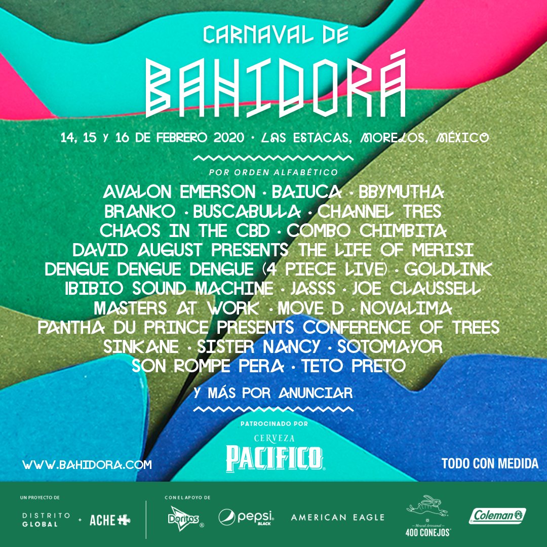 Carnaval de Bahidora Lineup