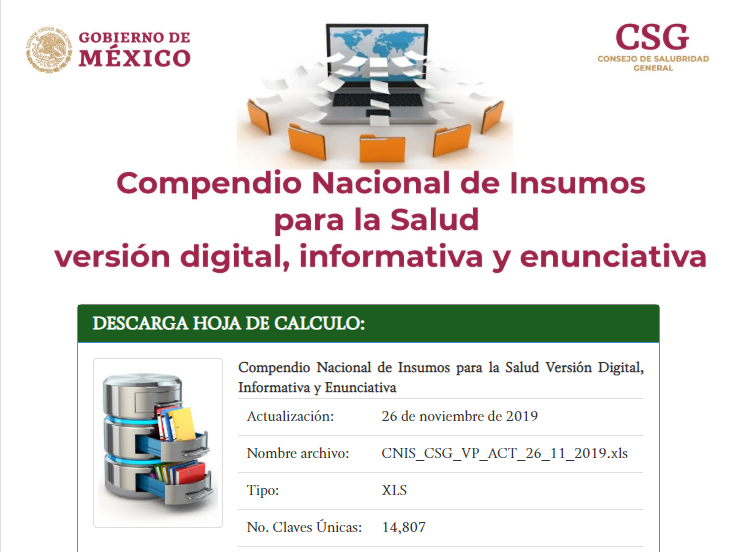 AP_Resolve's tweet photo. ‼Habemus‼ #Compendio Nacional de Insumos para la #Salud versión digital, informativa y enunciativa

📢 REVISA Y DESCARGA 👉 https://t.co/5qDlh0rGgx

#ConocimientoTuMayorPoder

#FelizJueves #SaludParaTodos #MÉXICO #CAPACITACIÓN #medicamentos https://t.co/nf34KZP5Th