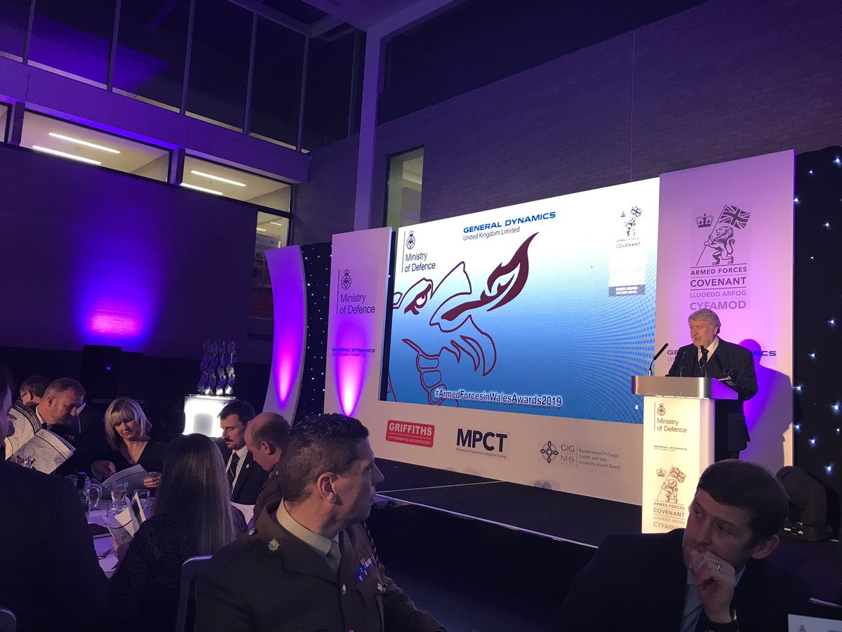 CdfCommitment's tweet photo. We are delighted to be attending the #ArmedForcesinWalesAwards2019 this evening as guests of @BritishArmy. We look forward to continuing our work with the Tri Services to promote the wide range of opportunities they can provide young people in Cardiff #cdfcommitment https://t.co/kOmJSnNJU5