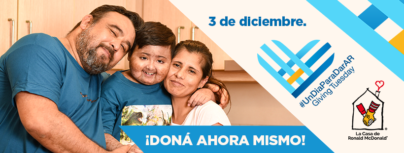 #UnDiaParaDarAR #GivingTuesday es el movimiento mundial que busca promover la cultura solidaria. Somos más de 150 países y desde #CasaRonald nos sumamos. Sumate vos también con tu donación en bit.ly/2qDY4or