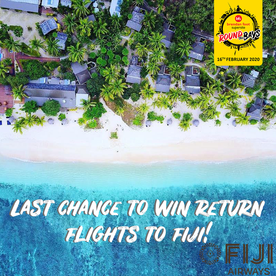 BFSRTB's tweet image. Tomorrow is the last day of early bird pricing- and also the last day to go in the draw to win return flights for two to Fiji with @FijiAirways! 🌴

Register today at wellingtonroundthebays.co.nz