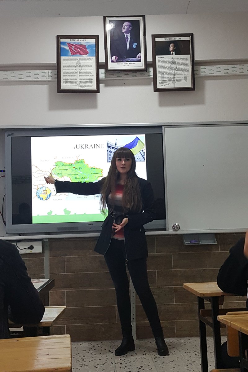 gencgirisim2015's tweet photo. Thank you to our volunteers Olga🇺🇦 and Edu.🇪🇸 for their presentations about Erasmus +, EVS programme and their countries at VET High school #erasmus #ulusalajans #EVS #ESC #volunteers #europeanvoluntaryservice #european #europeancomission #europeans #gençgirişim #ankara #turkey https://t.co/GO2yl0GIiP