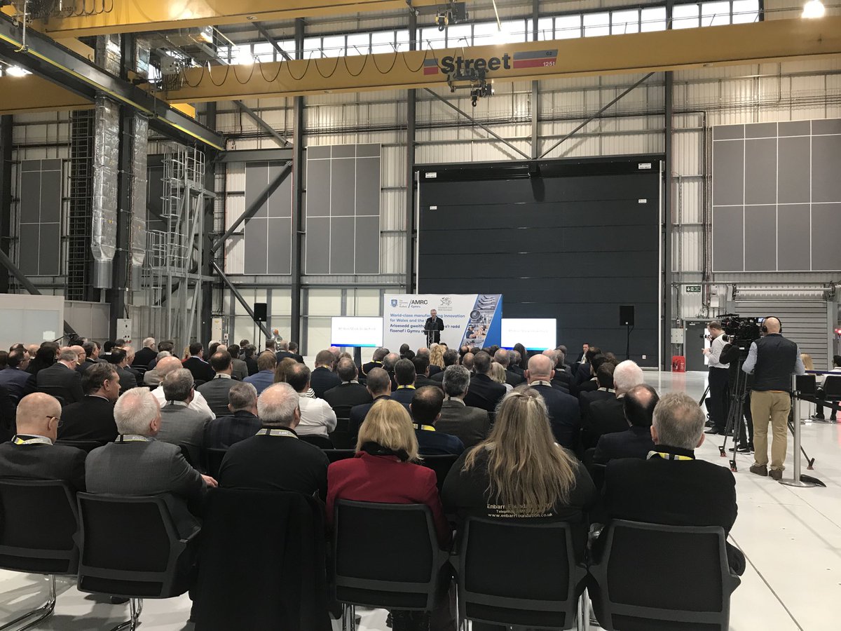 NickTyson10's tweet photo. Wow what a day that was, the launch of AMRC Cymru. Tremendous team effort and support from ⁦@TheAMRC⁩ and ⁦@colegcambria⁩ catering team. Busy office , Busy workshop https://t.co/DMfnCPx3Gt