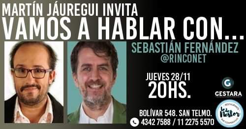 StandUpLaPlata's tweet photo. Hoy 20hs en @LoDeNestorBar @JaureguiMartin entrevista a @rinconet https://t.co/uSjFQ27hmM