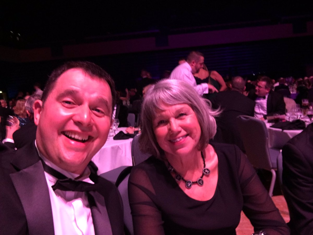 Having a great evening with Carolyn et al from Black Pig Retreats at the #DorsetBizAwards