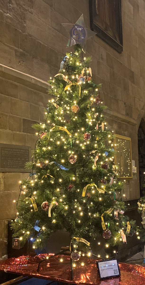 GirlguidingK's tweet photo. Our entry for this year’s Christmas Tree Festival @Girlguiding #inspire #futuregirls #Christmas2019 #knaresborough #newprogramme #badges https://t.co/oSDYcCn5H7