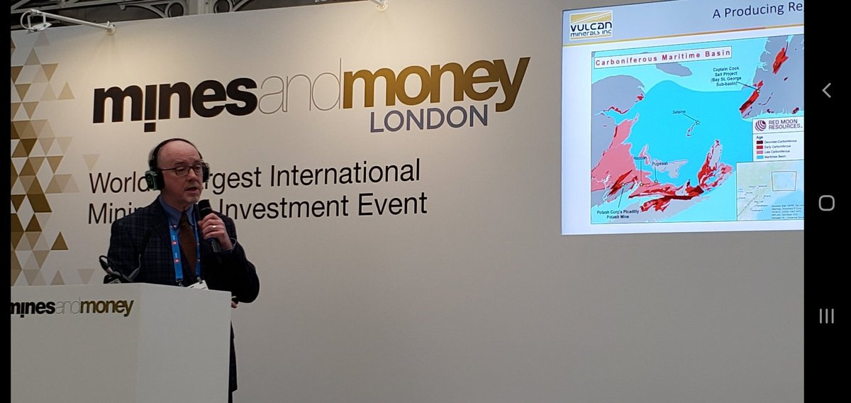 Patrick Laracy, President of Red Moon Resources, had a successful trip this week to the #minesandmoney show in London including a followup luncheon presentation to potential investors regarding our #salt development in west #Newfoundland #gypsum