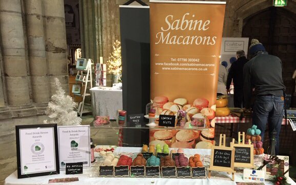 tivcraftfair's tweet photo. Yummy macaroons will be at the Annual Christmas market this Sunday at the Tiverton Pannier Market open from 10 till 4 don’t miss them https://t.co/Gzt0qQuhX3