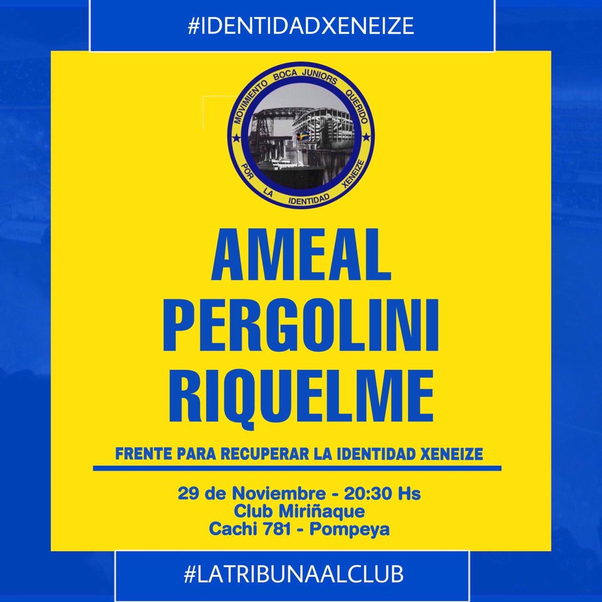 maycabj's tweet photo. Mañana todos juntos, para recuperar la #IdentidadXeneize #MBJQ https://t.co/WoSp6QxyH5