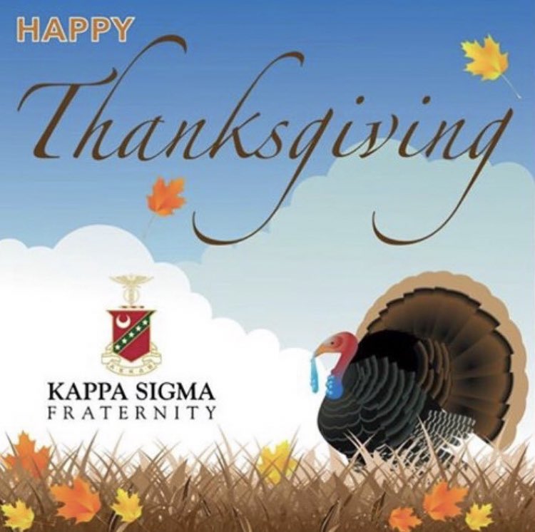 RUKappa_Sigma's tweet photo. Happy Thanksgiving! Hope everyone is enjoying a lot of turkey! https://t.co/6cWoEuURqo