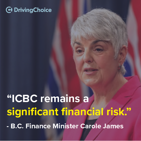 DrivingChoiceBC's tweet photo. “ICBC remains a substantial financial risk,” according to the government.
In response, it has earmarked $550 million for a contingency budget to cover another loss by ICBC and other unanticipated costs. It’s time for a change. Visit https://t.co/4vflIIbCiE
#DrivingChoice https://t.co/RoDmfxTyG3