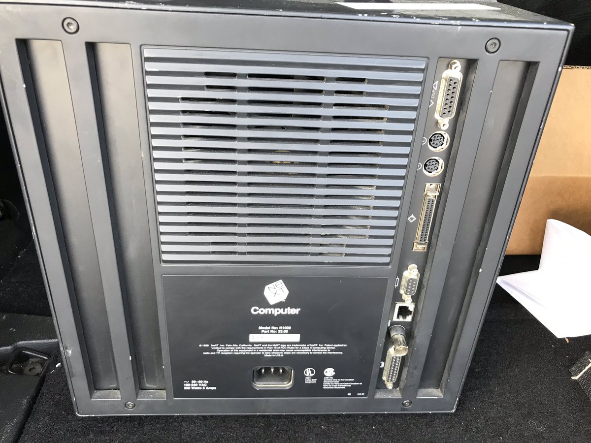 syncpak's tweet image. Sometimes you get a surplus sale find that is golden. #nextcube #vintagecomputer #apple