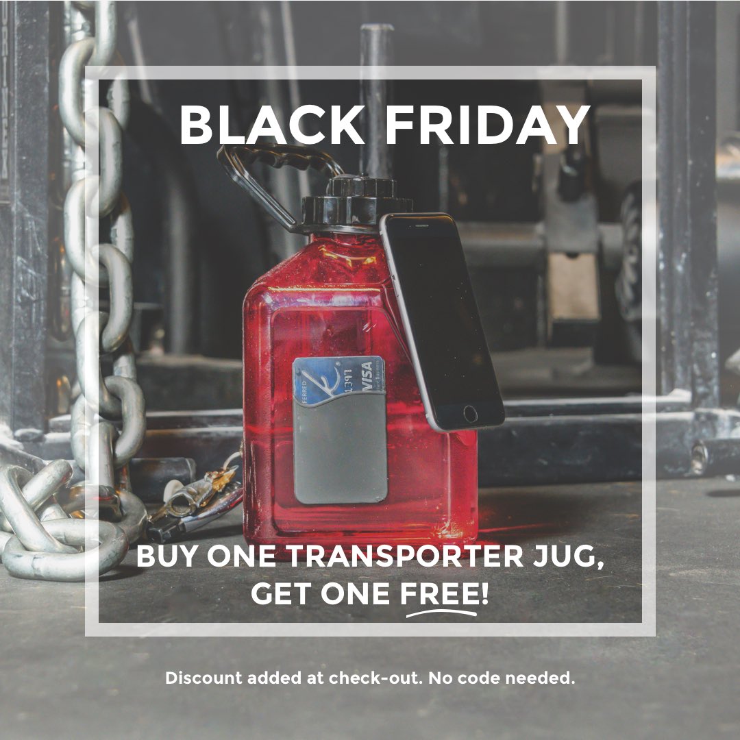 #BlackFridaySale 💥
•
Buy 1 jug, get 1 FREE! Just select your color of choice and discount will be applied at checkout!
•
#hydrationjunkie #holidays #holidayseason #blackfriday #ThanksgivingDay #SmallBusinessSaturday #CyberMonday #CyberMonday2019 #SaleofTheDay