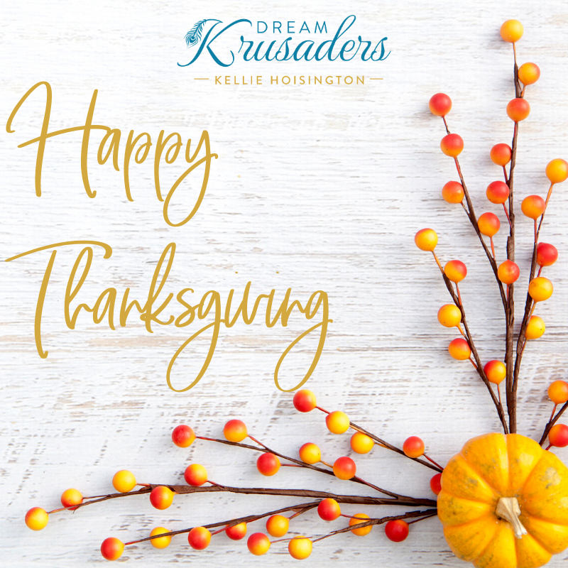 KBHoisington's tweet photo. Happy Thanksgiving! #dreamkrusaders #kelliehoisington #thanksgiving #bethankful https://t.co/hpbwi4ETNh