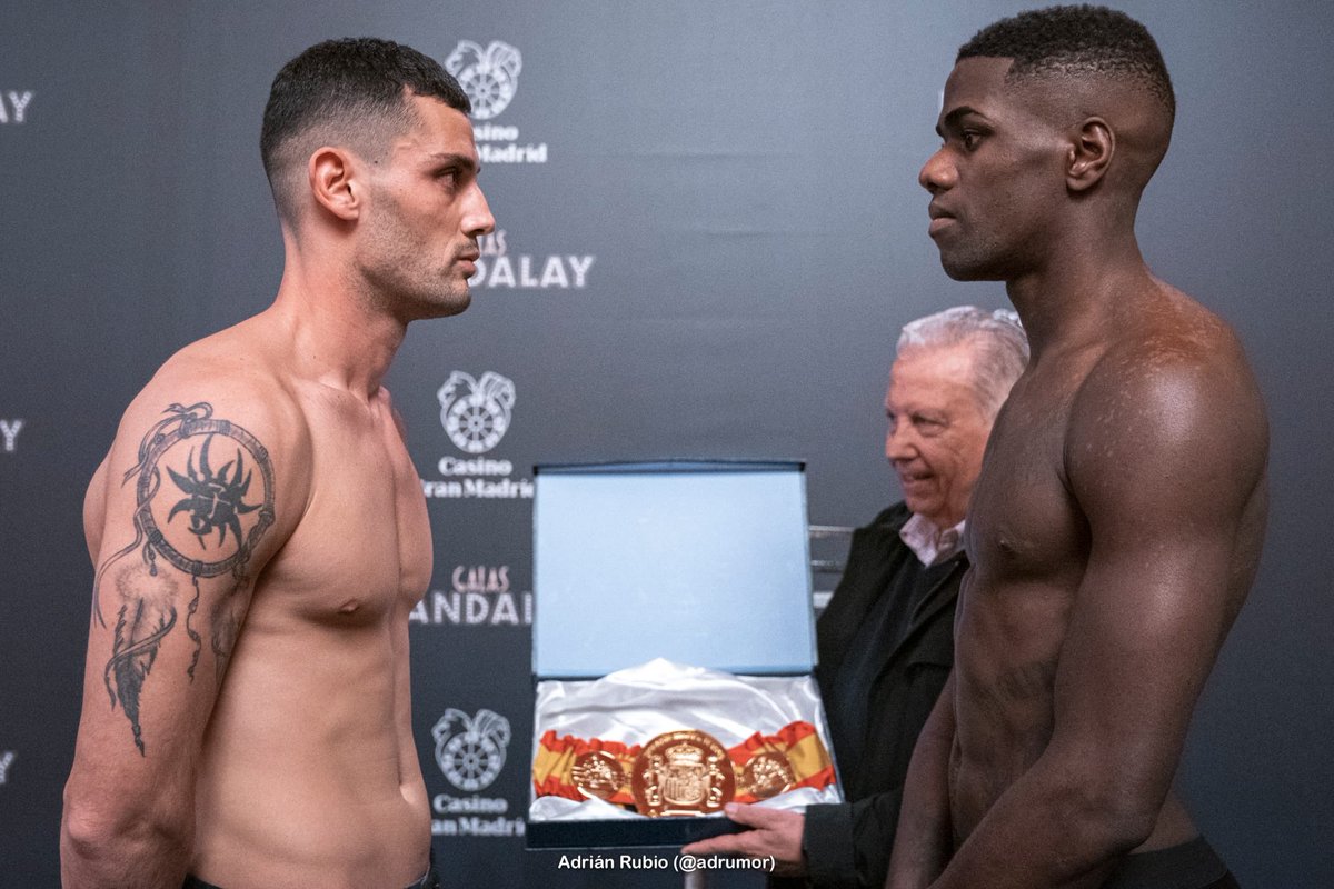 KOBoxing2016's tweet image. ¡Mañana es el día! Ya está todo preparado, no hay duda de que será una gran noche...

¡Todos con Eusebio Martins!

- Eusebio Martins: 76’200 kgs
- Damian Biacho: 75’900 kgs

#Boxeo #KOBoxing #Evolution #EusebioHuracánMartins #NacionalSuperMedio