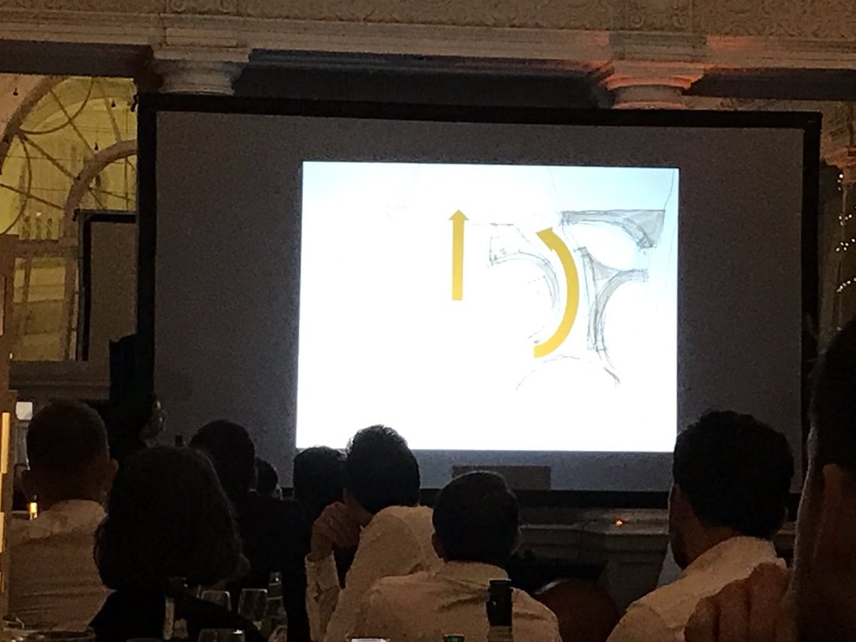 NicolaWalls's tweet photo. ‘In Praise of the Bad Sketch and the Rough Model’. @JamieFobertArch sharing thoughts @Leedsarchitects dinner #lsadinner2019 #process #tools https://t.co/1iooeKjxE4
