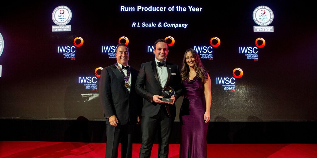theIWSC's tweet photo. #Rum Producer 2019: You could say that RL Seale & Company is a hard act to follow, having won this award for the second consecutive year! Congratulations! (Photo from 2018) #Rhum #spirits #IWSC #IWSCbanquet #distillery https://t.co/hx7nDMitxC