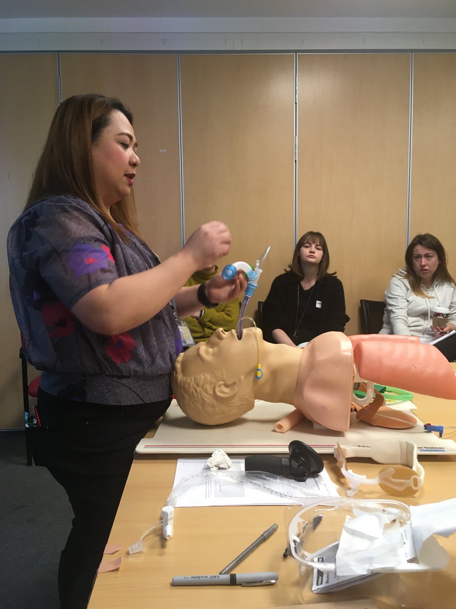 edpdn's tweet photo. A belated thank you to our superstar colleagues @chelwestICU Michelle, Karen, Nicola and Elaine for running the Critical Care day on the QIS Emergency Nursing course last week, at the same time as a CQC visit! 🙌 The ED nurses really valued your enthusiasm and expertise https://t.co/TK07X3bkIf