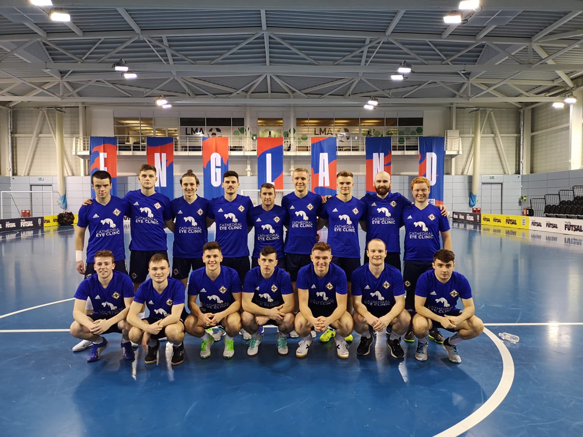 IFAFootballDev's tweet photo. Northern Ireland futsal squad are in action this weekend at the Home Nations Championship.  The games will take place at St George's Park and will be streamed via the BBC Sport website and the red button #GameChanger #CathedralEye https://t.co/UYpGVg4sZh