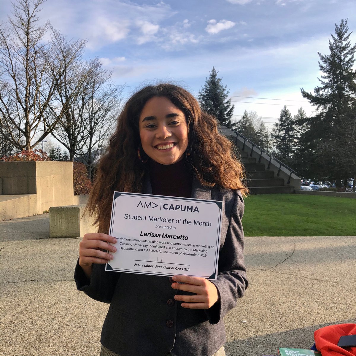 Say hello to November's Student Marketer of the Month, Larissa Marcatto! #joincapuma