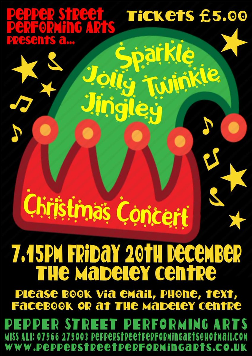 PepperStPA's tweet photo. The Peppers are working their elfie stripey socks off to bring you a fantastic Sparkle Jolly Twinkle Jingley Christmas Concert...
Grab your tickets for festive fun!!!
🎶🎄🎭🎄🎶 https://t.co/gFsQvAA0Dx