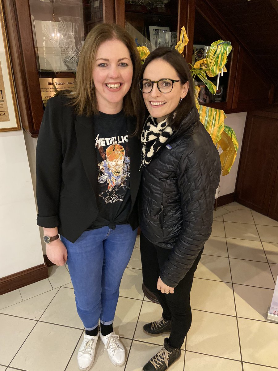 ScriptsIreland's tweet photo. A small break in recording their special #scriptsireland doc for @GoingSparePlay and @theruthsmith @BirrTheatre tonight! #scriptsireland https://t.co/aZRdJBXwIQ