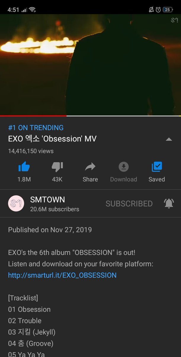 OneAreWeExO1485's tweet photo. Those 43k dislikers were so amazed by Exo and X-Ėxø's performance, that they missed the like button due to their minds being blown away.
Anyone who thinks otherwise and just plain hates the mv should be surrendered to the red force immediately UwU. @weareoneEXO #ObsessionForEXO https://t.co/qyJTQEIasX