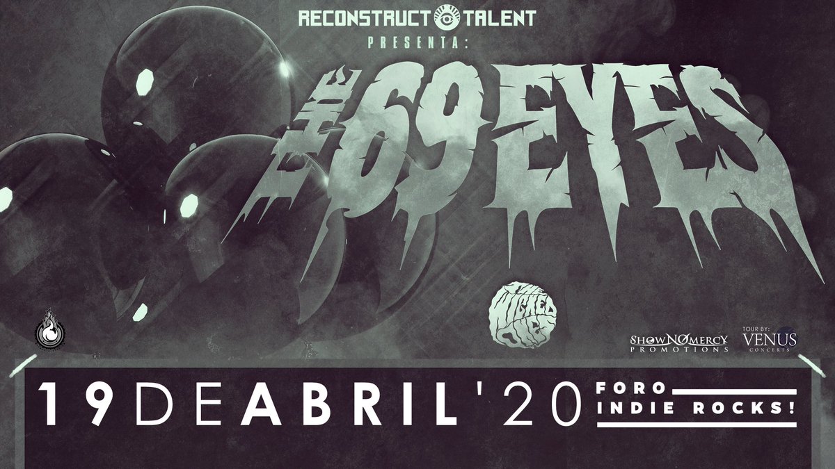 ForoIndierocks's tweet image. No te pierdas a @69eyesofficial, agrupación que hará vibrar el Foro Indie Rocks! el próximo 19 de abril. 

Boletos disponibles en @boletia: bit.ly/2pW3cUi