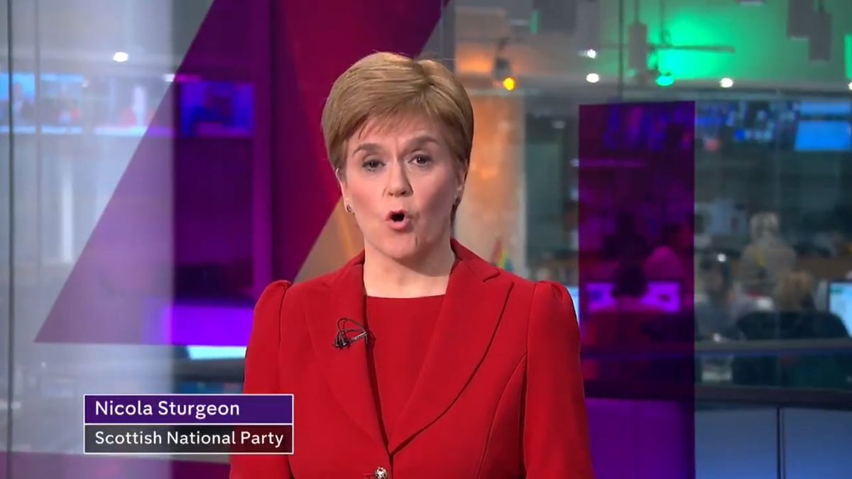 Nicola Sturgeon  @theSNP: strong performance; pointed to Scotland being location for 84% of tree cover in UK. Wants to see much better including  #HS2 as alternatives to . Transition from oil & gas can’t happen tomorrow but must happen; must be a just transition for workers.1/2