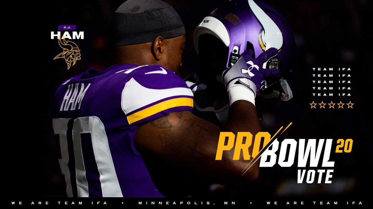 cjham28's tweet image. Pro Bowl “tweet to vote” starts today! Each tweet or retweet counts as a vote towards your favorite players! Tweet: #ProBowlVote #cjham or @cjham28 to help send me to the pro bowl 🙏🏾 Happy Thanksgiving!!